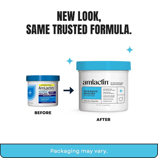 Amlactin Intensive Healing Body Cream, 15% Lactic Acid, 12 oz