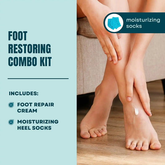 Amlactin Foot Repair Cream with Moisturizing Socks, 15% Lactic Acid, 3 oz