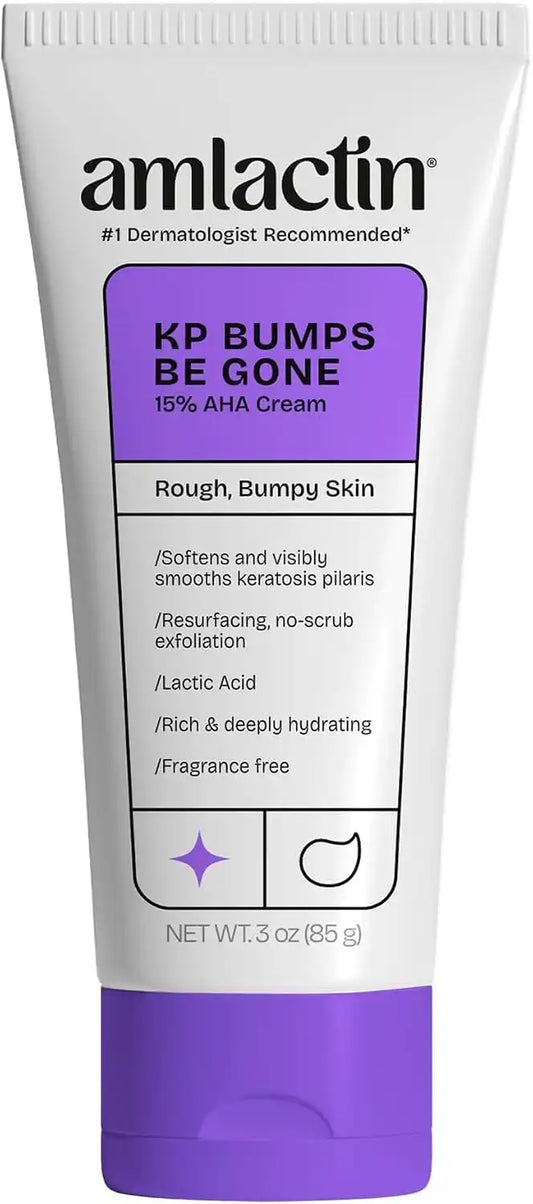 AmLactin KP Bumps Be Gone Body Cream, 15% Lactic Acid, 3 Ounce (Pack of 12)