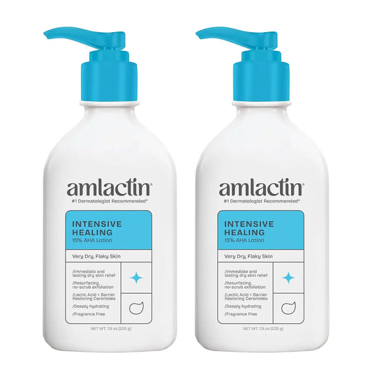 AmLactin Intensive Healing Body Lotion, 15% Lactic Acid, 7.9 oz, 2 Pack