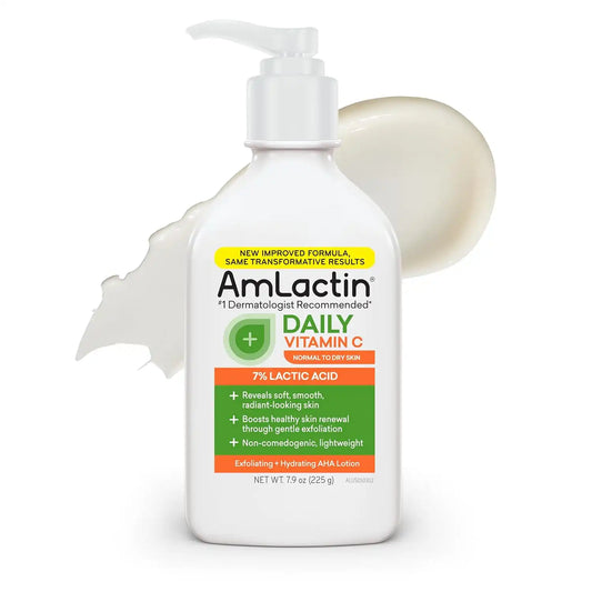 AmLactin Daily Vitamin C Lotion, 7% Lactic Acid, Dry Skin, 7.9 oz